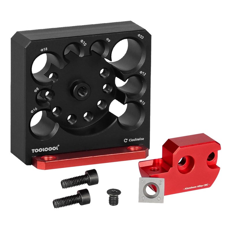 Tocool Electric Drill Carbide Inserts Dowel Maker High Speed Dowel Cutter Plate (Metric 8 Holes) - Image 3